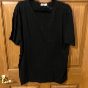 Marine Layer Black Short Sleeve V-Neck Tee
